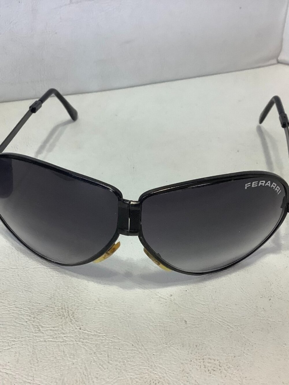 Vintage Ferrari Foldable Aviator Sunglasses w/Case